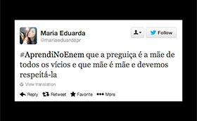 #AprendiNoEnem: No Twitter, candidatos postam as “lições” que aprenderam com o Enem 2013