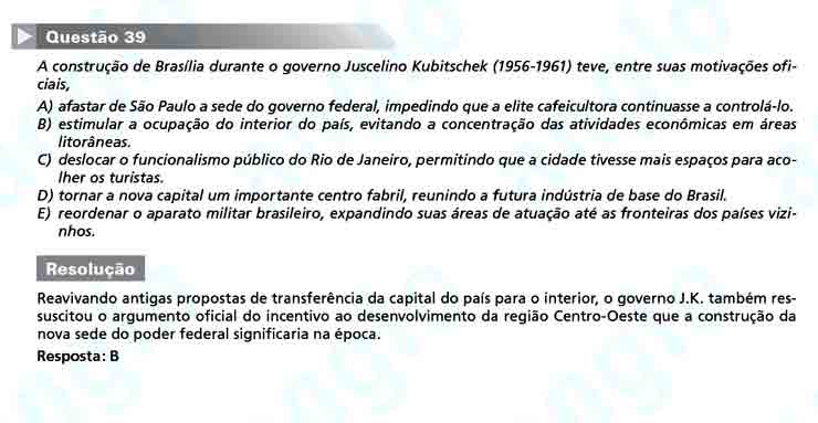 Unesp 2011: Questão 39 – Primeira fase