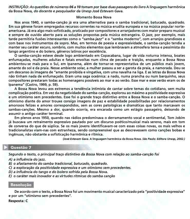 Unesp 2011: Questão 7 – Primeira fase