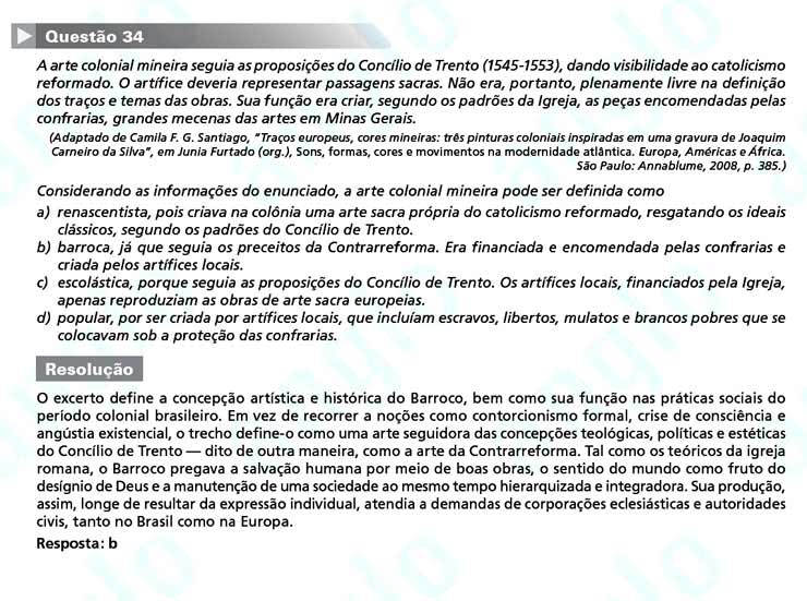 Unicamp 2011: Questão 34 – Primeira fase