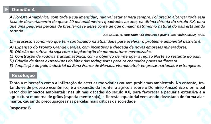 Enem 2011: Questão 4 – Ciências Humanas (prova azul)