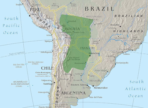 O Chaco &eacute; um grande peda&ccedil;o de terra que se estende dos andes bolivianos ao pantanal brasileiro. Dependendo da &eacute;poca do ano, o terreno &eacute; pantanoso ou des&eacute;rtico. Por esse motivo, em 1935, a regi&atilde;o n&atilde;o era l&aacute; grandes coisas em termos de atividade econ&ocirc;mica. (Foto: Creative Commons)