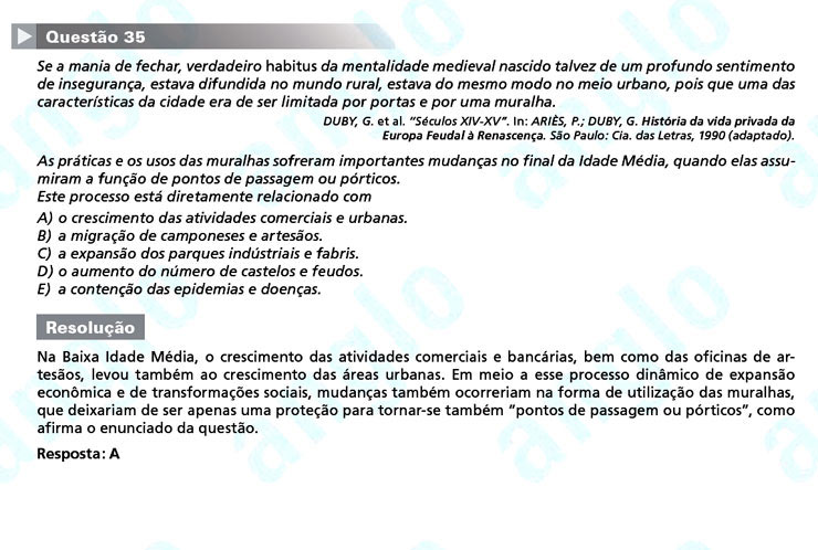 Enem 2011: Questão 35 – Ciências Humanas (prova azul)