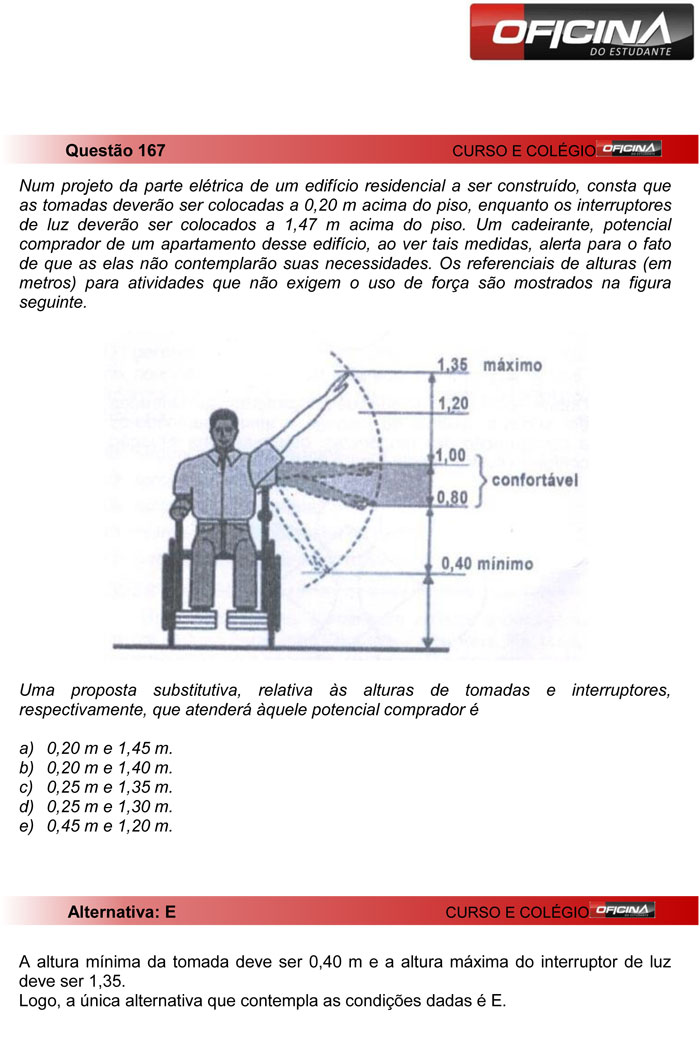 Enem 2012: correção da questão 167