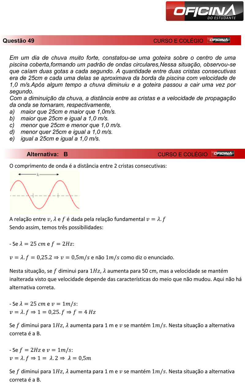 Enem 2012: correção da questão 49