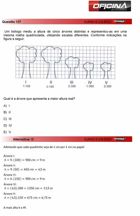 Enem 2012: correção da questão 137