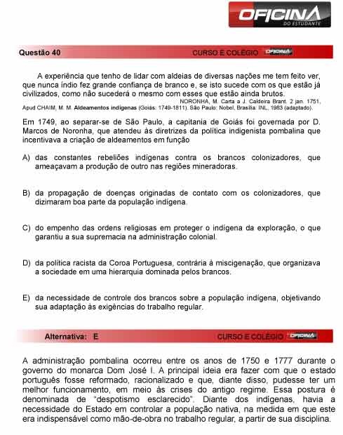 Enem 2012: correção da questão 40