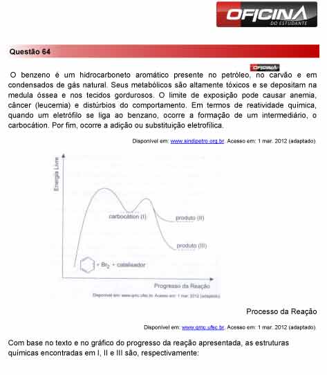 Enem 2012: correção da questão 64