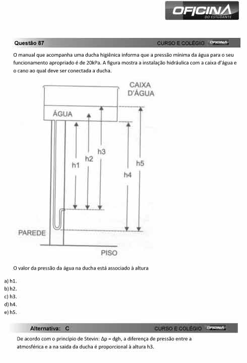 Enem 2012: correção da questão 87