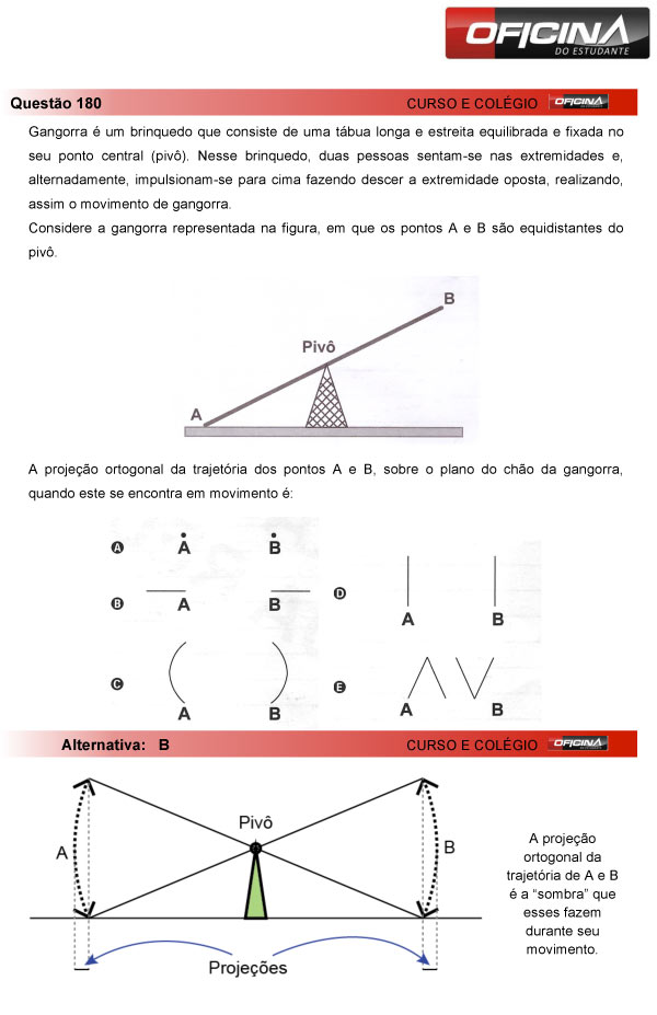 Enem 2013 – Correção da questão 180 – Matemática