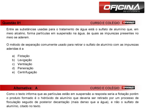 Enem 2013 – Correção da questão 81 – Ciências da Natureza