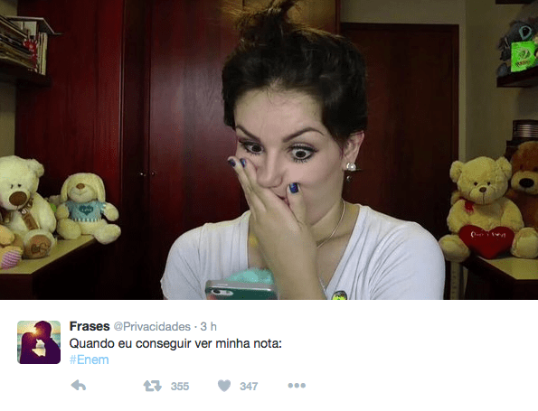 Ficou ansioso pela nota do Enem? As redes sociais também! Enquanto o MEC não divulgava o resultado, piadas e memes tomaram conta da internet (foto: reprodução) Ficou ansioso pela nota do Enem? As redes sociais também! Enquanto o MEC não divulgava o resultado, piadas e memes tomaram conta da internet (foto: reprodução)