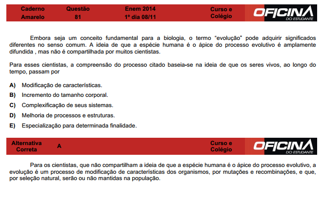 Enem 2014: correção da questão 81