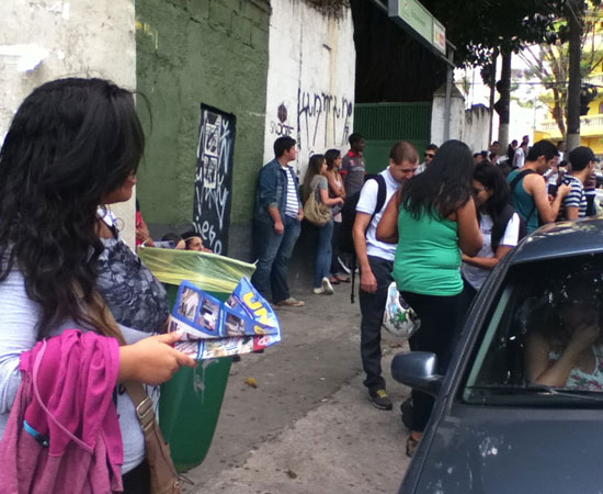 Prova foi realizada em 3 e 4 de novembro. Primeiro dia de prova cobrou questões de Ciências Humanas e Ciências da Natureza. Segundo dia apresentou questões de Linguagens, Matemática e uma redação. (foto: Carolina Vellei) Prova foi realizada em 3 e 4 de novembro. Primeiro dia de prova cobrou questões de Ciências Humanas e Ciências da Natureza. Segundo dia apresentou questões de Linguagens, Matemática e uma redação. (foto: Carolina Vellei)