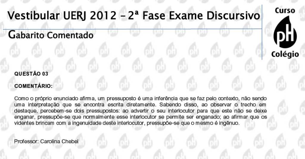 Uerj 2012 – Francês (questão 3)