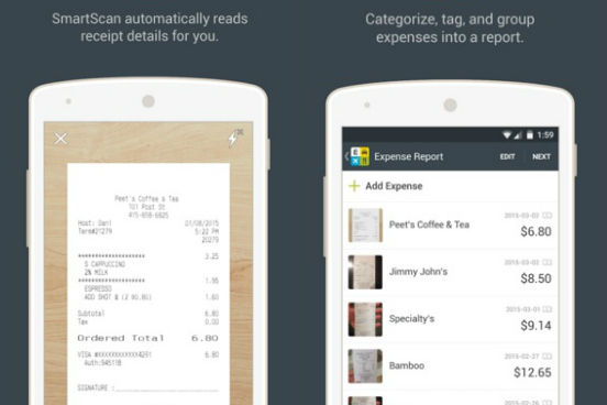 Além de ajudar a controlar os gastos, o Expensify também economiza o seu tempo: através do reconhecimento ótico de caracteres, ele digitaliza e armazena recibos e ainda cataloga-os automaticamente de acordo com informações como loja, quantia e produto. Assim, ao invés de passar tempo demais analisando seus gastos, você pode desenvolver o seu negócio - mas sem deixar de manter as despesas sob controle. (Imagem: Reprodução) Além de ajudar a controlar os gastos, o Expensify também economiza o seu tempo: através do reconhecimento ótico de caracteres, ele digitaliza e armazena recibos e ainda cataloga-os automaticamente de acordo com informações como loja, quantia e produto. Assim, ao invés de passar tempo demais analisando seus gastos, você pode desenvolver o seu negócio - mas sem deixar de manter as despesas sob controle. (Imagem: Reprodução)