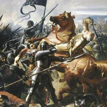 Após mais um período de calmaria devido aos problemas internos que cada país enfrentava, as batalhas se reiniciaram por volta de 1420. Essa fase foi mais favorável aos franceses. Em 1453 aconteceu a famosa batalha de Castillon, considerada hoje por muitos como o fim da guerra, apesar de nenhum acordo formal ter sido assinado. (Imagem: Wikimedia Commons) Após mais um período de calmaria devido aos problemas internos que cada país enfrentava, as batalhas se reiniciaram por volta de 1420. Essa fase foi mais favorável aos franceses. Em 1453 aconteceu a famosa batalha de Castillon, considerada hoje por muitos como o fim da guerra, apesar de nenhum acordo formal ter sido assinado. (Imagem: Wikimedia Commons)