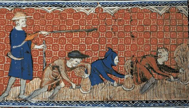 A sociedade feudal era formada por três grandes ordens: clero, nobreza e servos. Enquanto o clero (que era dividido em alto e baixo clero) cuidava da fé cristã, a nobreza era responsável pela segurança e pela guerra. Por sua vez, os servos trabalhavam para sustentar todo o feudo. A ordem de cada indivíduo era determinada já no seu nascimento, e a mobilidade social vertical, ou seja, entre uma ordem ou outra, era impossível. Havia apenas mobilidade horizontal, entre a própria nobreza. (Imagem: Wikimedia Commons) A sociedade feudal era formada por três grandes ordens: clero, nobreza e servos. Enquanto o clero (que era dividido em alto e baixo clero) cuidava da fé cristã, a nobreza era responsável pela segurança e pela guerra. Por sua vez, os servos trabalhavam para sustentar todo o feudo. A ordem de cada indivíduo era determinada já no seu nascimento, e a mobilidade social vertical, ou seja, entre uma ordem ou outra, era impossível. Havia apenas mobilidade horizontal, entre a própria nobreza. (Imagem: Wikimedia Commons)
