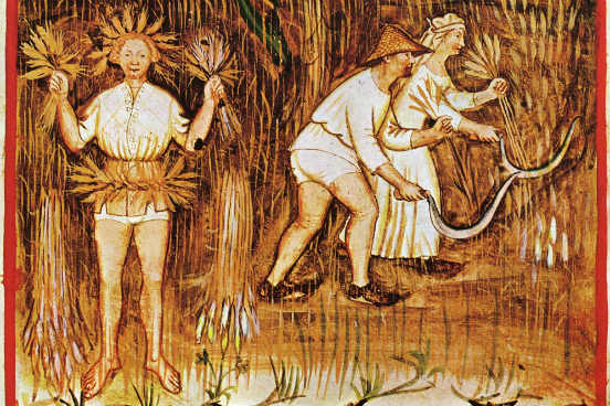 A economia feudal era basicamente agrária e de subsistência, voltada para o consumo. Além de não ser dinâmica, ela não valorizava o comércio externo, apenas o local - feito em forma de escambo. (Imagem: Wikimedia Commons) A economia feudal era basicamente agrária e de subsistência, voltada para o consumo. Além de não ser dinâmica, ela não valorizava o comércio externo, apenas o local - feito em forma de escambo. (Imagem: Wikimedia Commons)