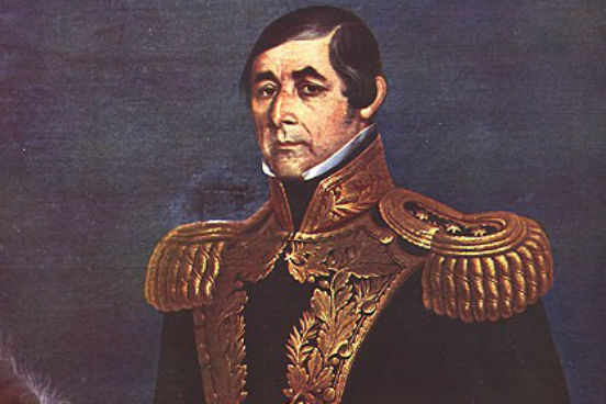 Já o Uruguai, após alguns governos provisórios, teve seu primeiro presidente eleito em 1830: Fructuoso Rivera (foto). No entanto, o país passou por mais de dez anos de conflitos políticos devido à rivalidade entre Rivera e Juan Antonio Lavalleja - episódio chamado de Guerra Grande ou Guerra Civil do Uruguai. (Imagem: Wikimedia Commons)