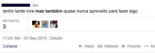 A expressão mas também é uma conjunção aditiva e dá a ideia de soma, adição. No caso do tweet, a ideia da autora era dar a impressão de oposição: apesar de ter a tarde livre, ela nunca aproveita para fazer algo. Por isso, deveria ter utilizado apenas o mas. Um emprego correto do mas também está na frase: Sou uma boa amiga, mas também vingativa quando provocam. Nesse caso, uma característica se soma a outra. A expressão mas também é uma conjunção aditiva e dá a ideia de soma, adição. No caso do tweet, a ideia da autora era dar a impressão de oposição: apesar de ter a tarde livre, ela nunca aproveita para fazer algo. Por isso, deveria ter utilizado apenas o mas. Um emprego correto do mas também está na frase: Sou uma boa amiga, mas também vingativa quando provocam. Nesse caso, uma característica se soma a outra.
