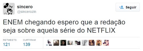 Sem limites para a zoeira: estudantes e usuários das redes sociais aproveitam para fazer piada com a tensão da prova, que acontece no fim de semana de 24 e 25 de outubro Sem limites para a zoeira: estudantes e usuários das redes sociais aproveitam para fazer piada com a tensão da prova, que acontece no fim de semana de 24 e 25 de outubro