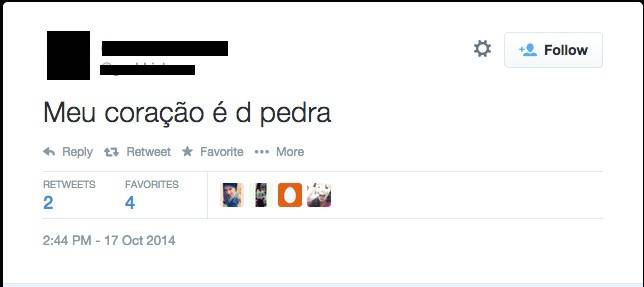 &Eacute; a utiliza&ccedil;&atilde;o de um termo com significado diferente do habitual com base na semelhan&ccedil;a do mesmo com a ideia que se quer passar. Por exemplo, o cora&ccedil;&atilde;o da autora do tweet n&atilde;o &eacute; realmente de pedra, mas a ideia de dureza se aproxima da forma como ela se v&ecirc;: como uma pessoa pouco sentimental.