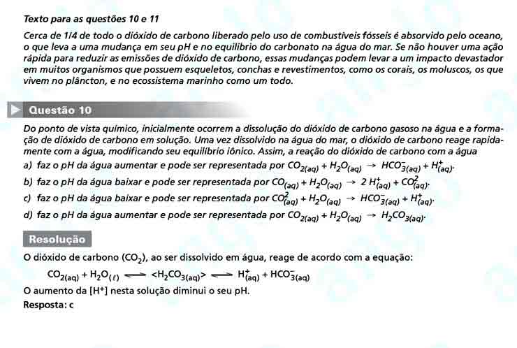 Unicamp 2011: Questão 10 – Primeira fase