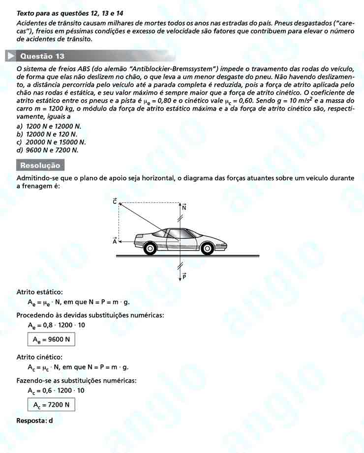 Unicamp 2011: Questão 13 – Primeira fase