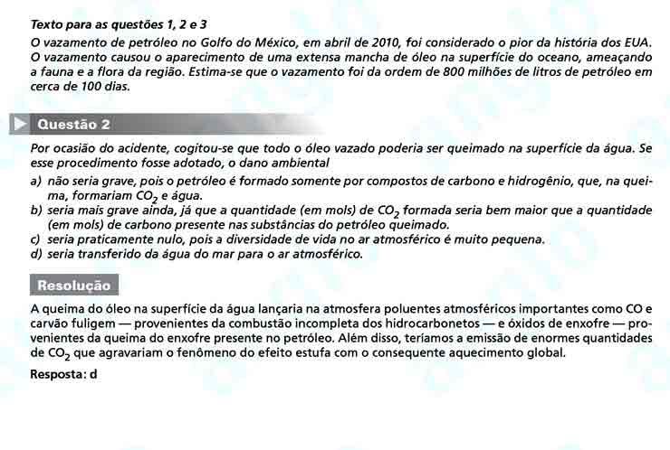 Unicamp 2011: Questão 2 – Primeira fase