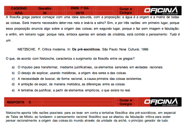 Enem 2015: correção da questão 34