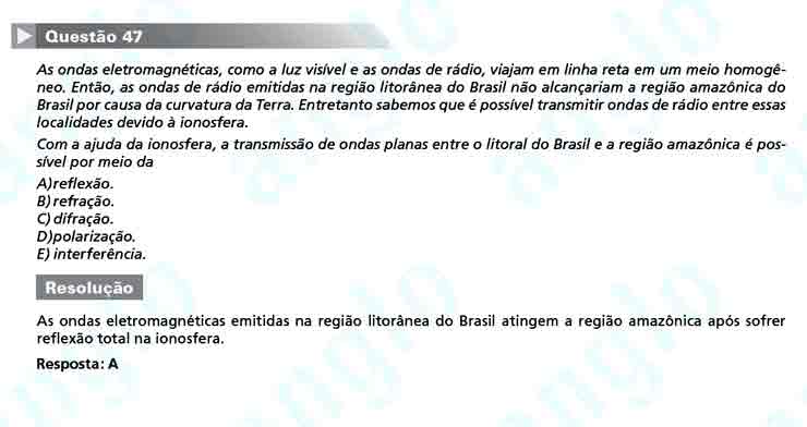 Enem 2010: Questão 47 -Ciências da Natureza (prova azul)