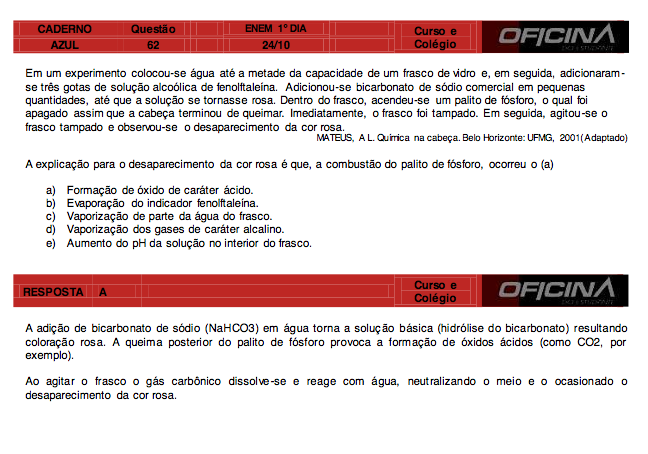 Enem 2015: correção da questão 62