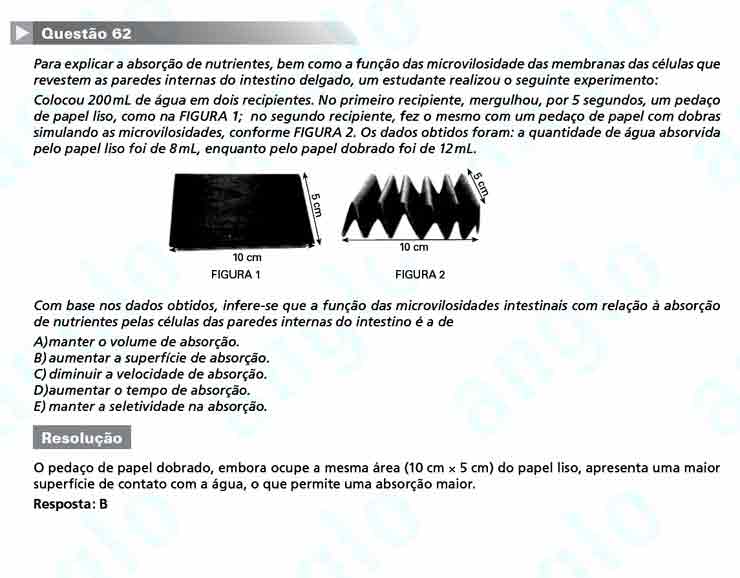 Enem 2010: Questão 62 -Ciências da Natureza (prova azul)