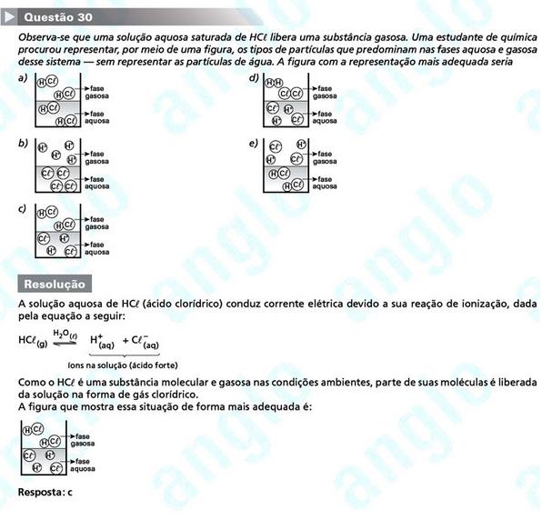 Primeira fase Fuvest 2012: questão 30 (prova V)