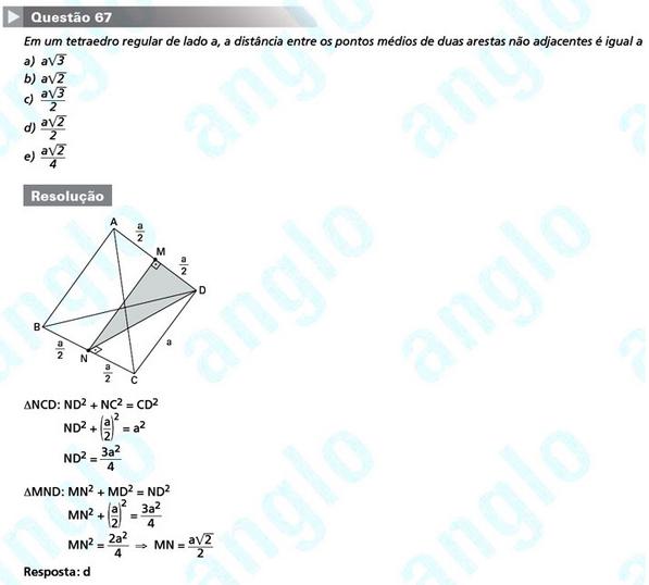 Primeira fase Fuvest 2012: questão 67 (prova V)