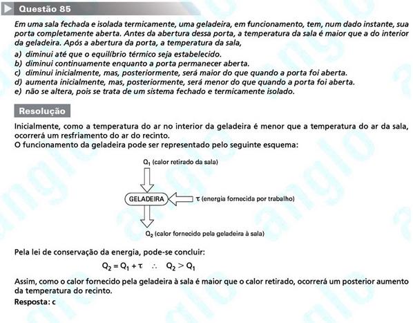 Primeira fase Fuvest 2012: questão 85 (prova V)