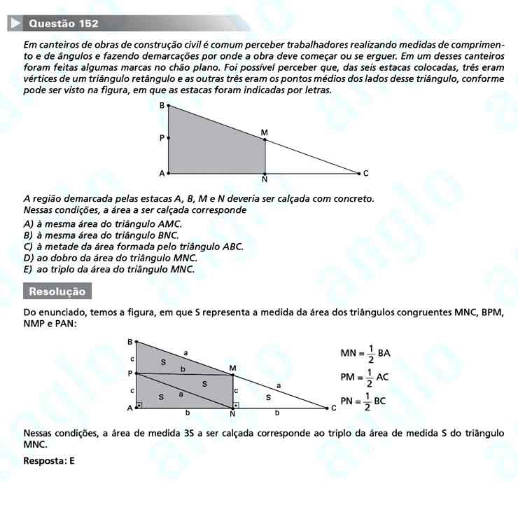 Enem 2010: Questão 152 – Matemática (prova amarela)