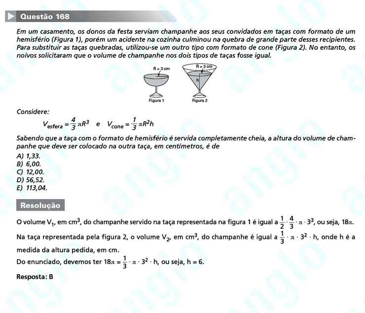 Enem 2010: Questão 168 – Matemática (prova amarela)