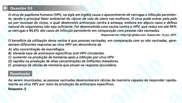 Enem 2011: Questão 53 – Ciências da Natureza (prova azul)