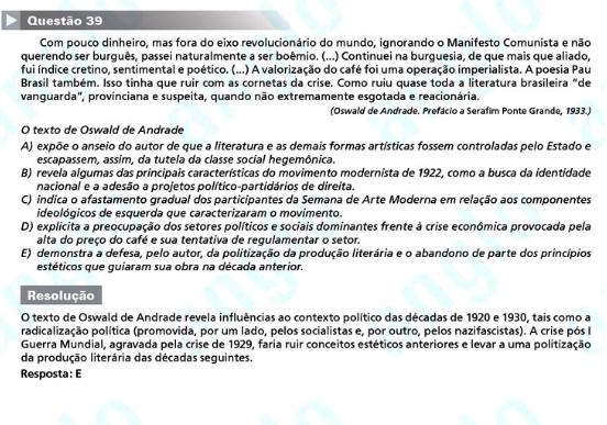 Unesp 2012: Questão 39 – Primeira fase