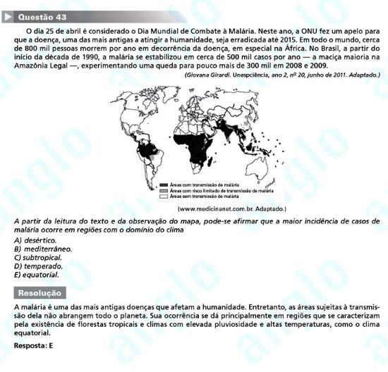Unesp 2012: Questão 43 – Primeira fase