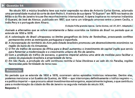 Unesp 2012: Questão 54 – Primeira fase
