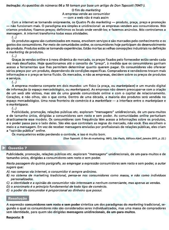 Unesp 2012: Questão 7 – Primeira fase