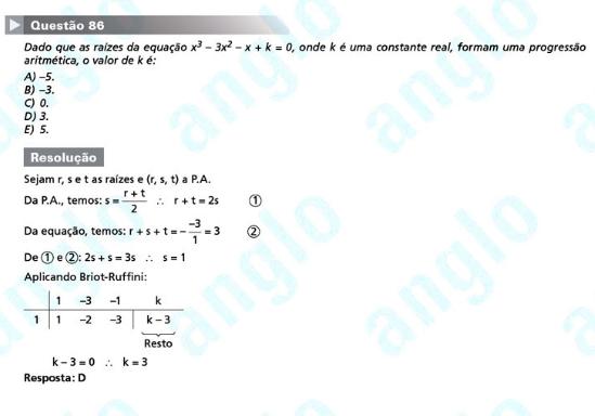 Unesp 2012: Questão 86 – Primeira fase