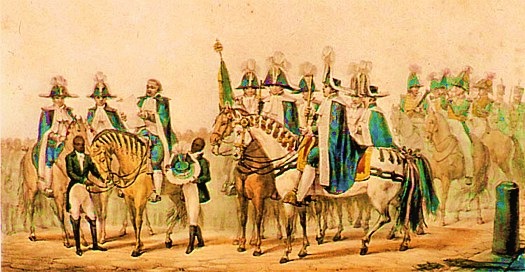 SABINADA - Nos anos de 1837 e 1838 a Bahia foi tomada pela Sabinada, uma revolta que pedia a autonomia política do estado. Para os baianos, um dos motivos de descontentamento era a forte presença portuguesa na vida local, já que os portugueses ainda ocupavam cargos importantes na sociedade. Os rebeldes exigiam a deportação dos portugueses e o fim das pensões que eram pagam a eles.