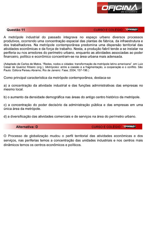 Unicamp 2013: correção da questão 11 da primeira fase do processo seletivo