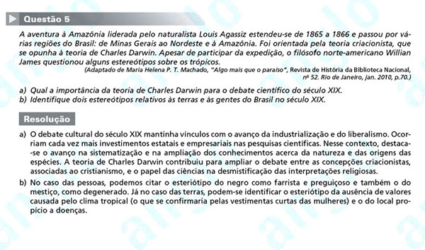 Unicamp 2012: Questão 5 (segunda fase) – Ciências Humanas
