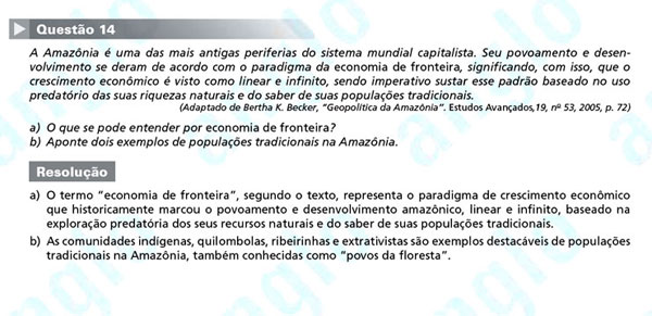 Unicamp 2012: Questão 14 (segunda fase) – Ciências Humanas