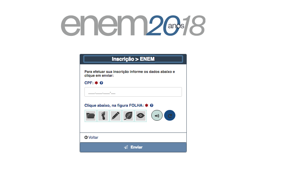 Passo a passo para fazer a inscrição do Enem 2018